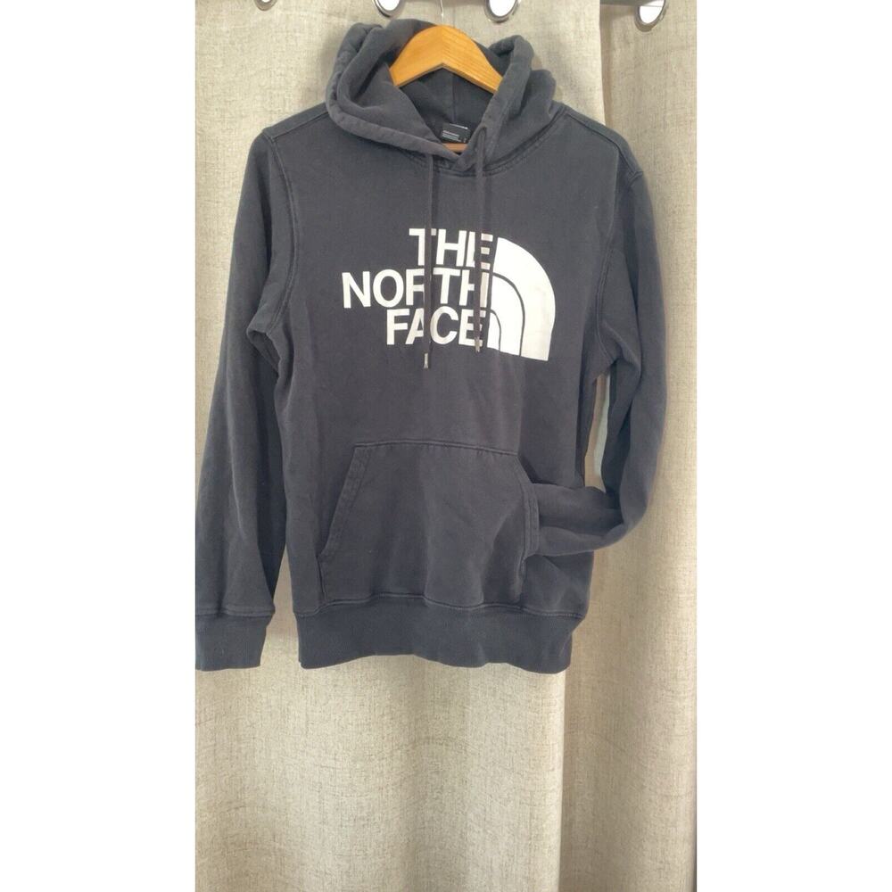 The North Face Hoodie Mens Small Black Pullover Long Sleeve Sweatshirt